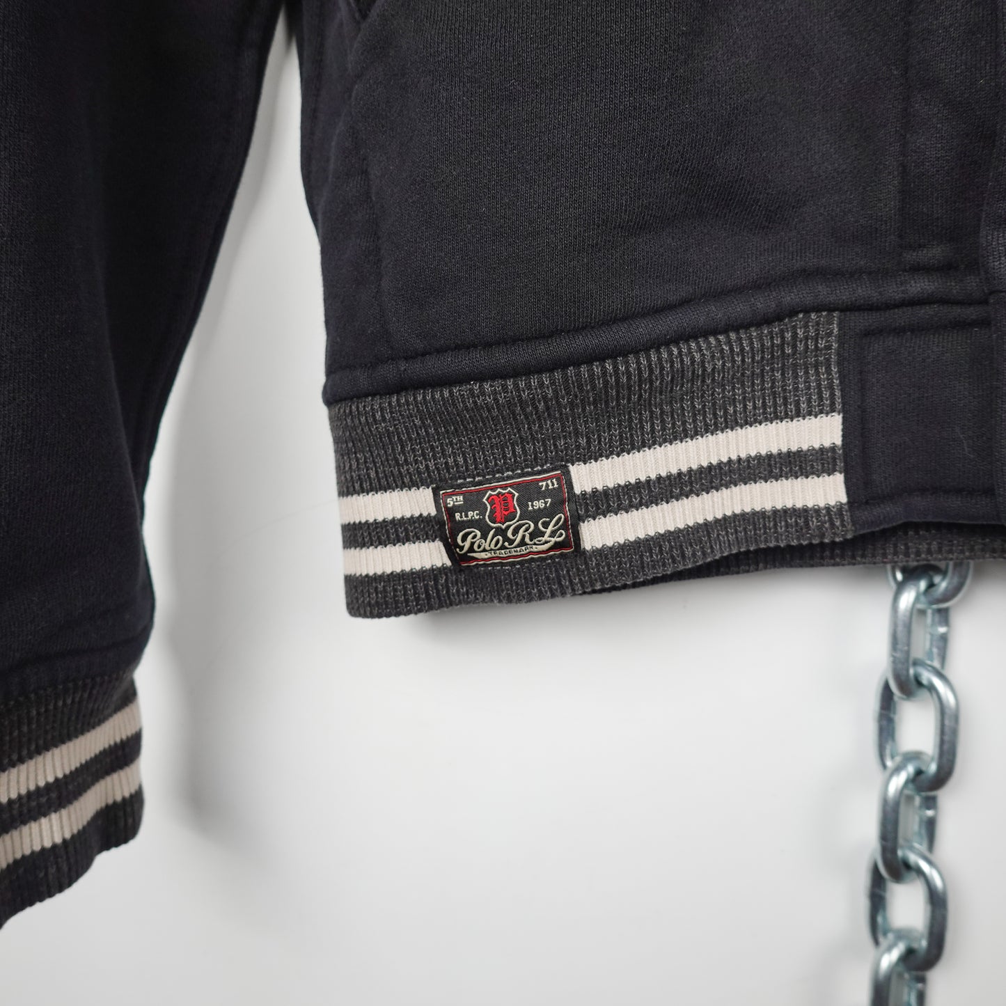 Polo RL Varsity Hooded Cotton Varsity Sweater - Size M