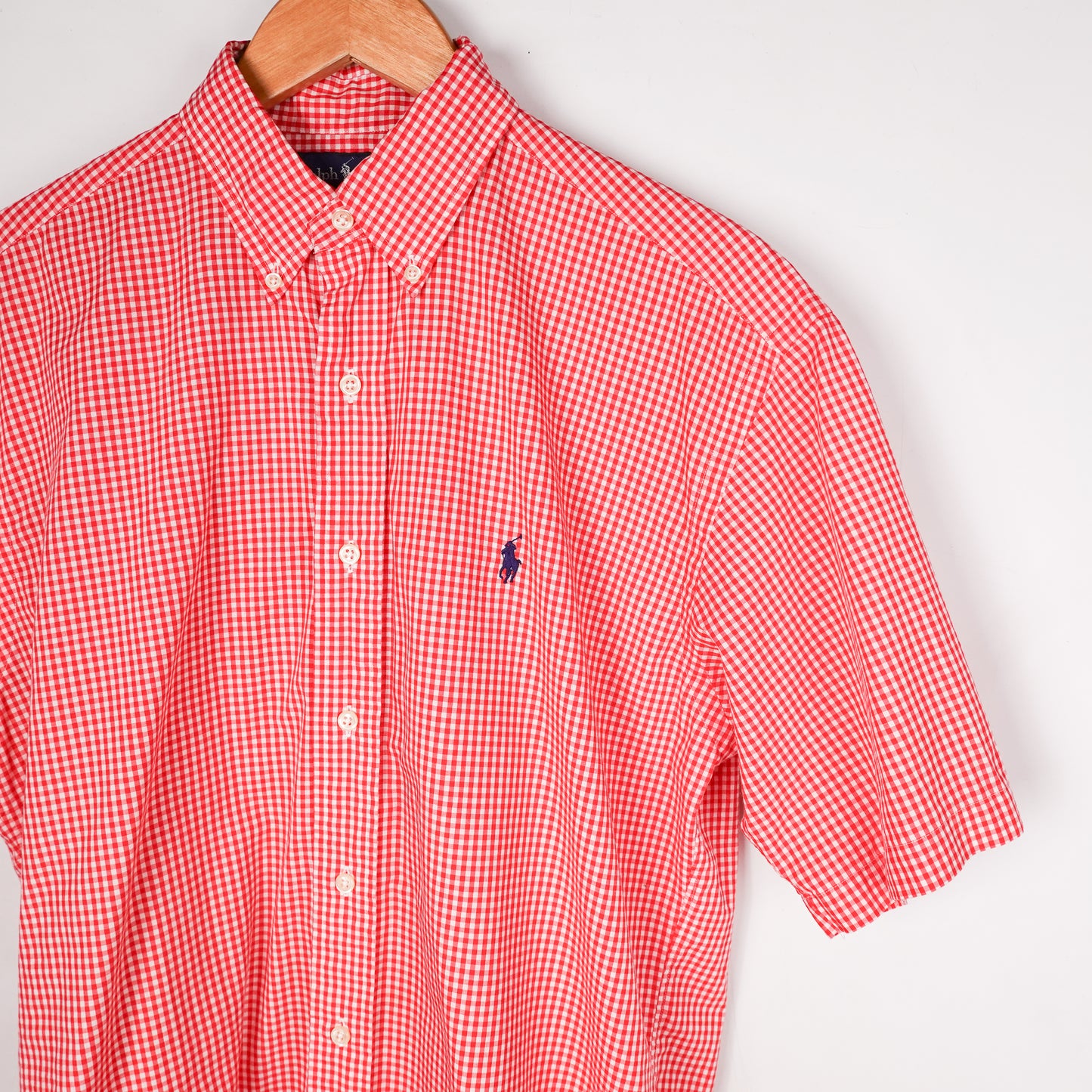 Polo RL Red S/S Button Up - Size S
