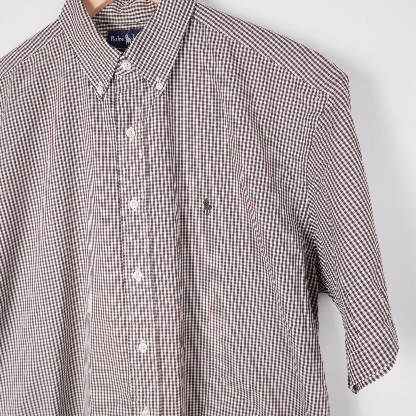 Polo RL Checkered SS Button Up - Size XL