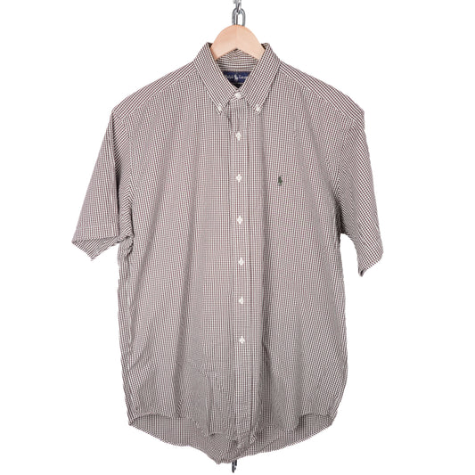 Polo RL Checkered SS Button Up - Size XL