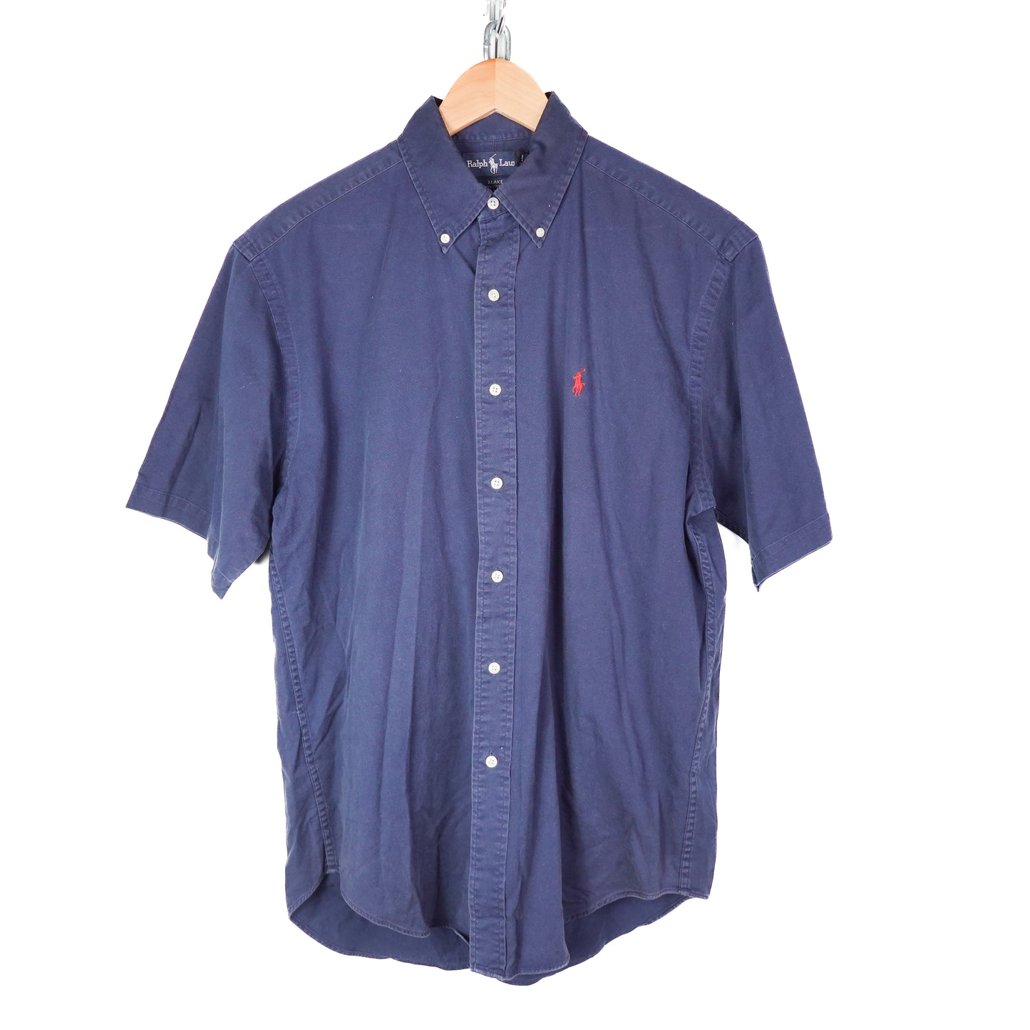 Polo RL S/S Navy Button up - Size L