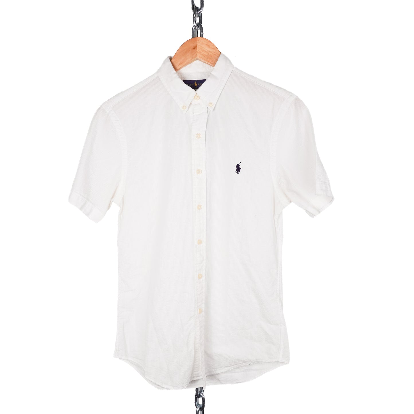 Polo RL White SS Button Up - Size S