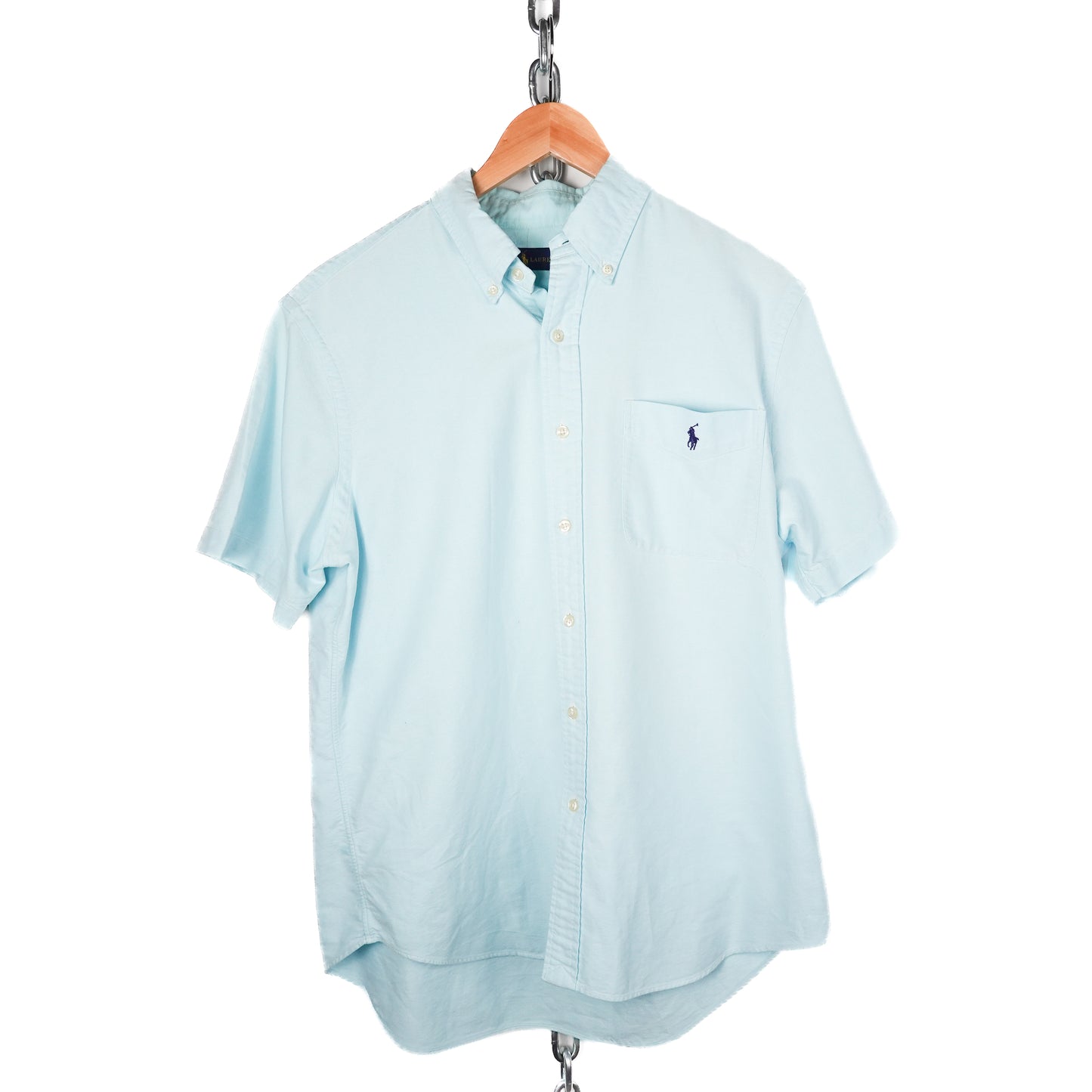 Polo RL Blue SS Button Up - Size L