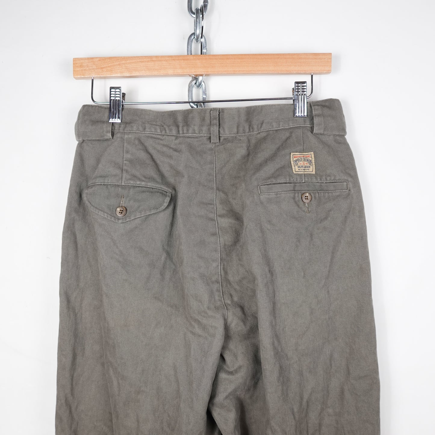 Vintage Polo RL Grey Chino Pants - Size 30