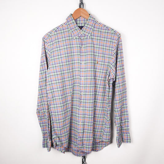 Polo RL Multi-Coloured Plaid Button Up - Size M