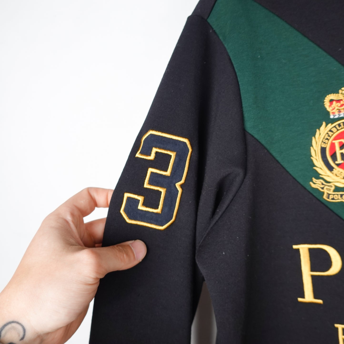 Polo RL Gold Crown Crest Crewneck - Size L