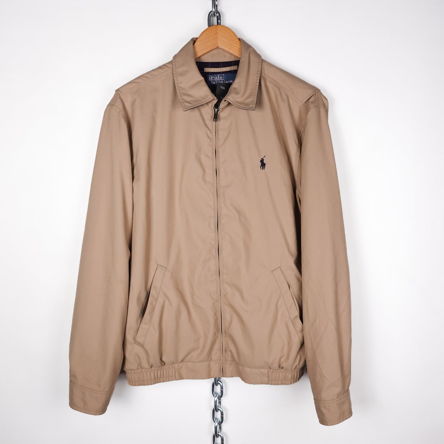 Polo RL Tan Harrington Jacket - Size M