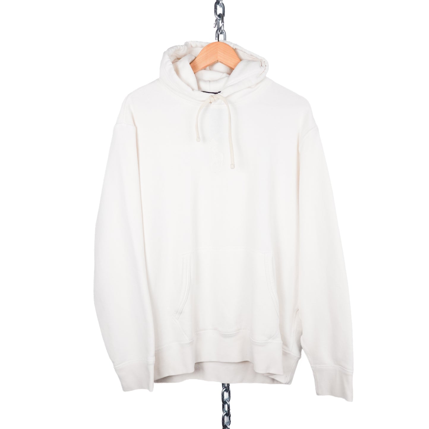 Polo RL White Pullover Hoodie - Size XL