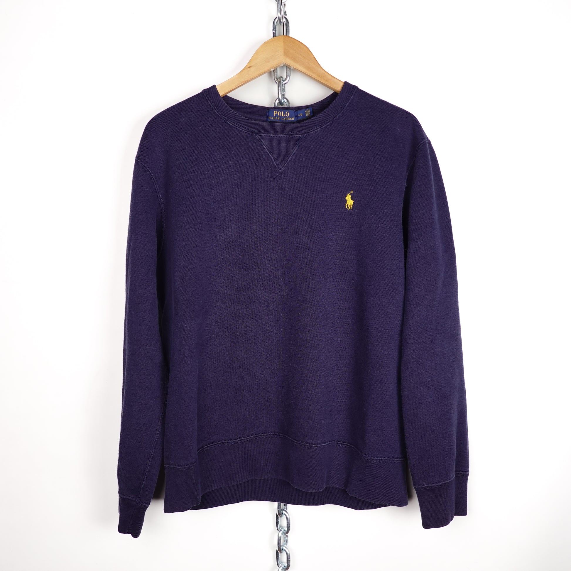 Polo Ralph Lauren Navy Crewneck - Size L Front Photo