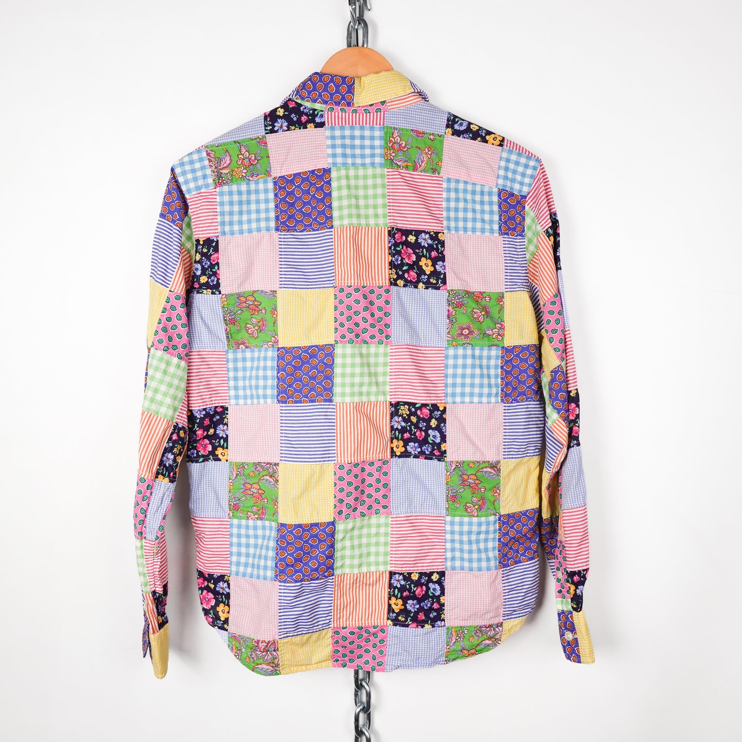 Polo RL Patchwork Button Up Shirt - Size S