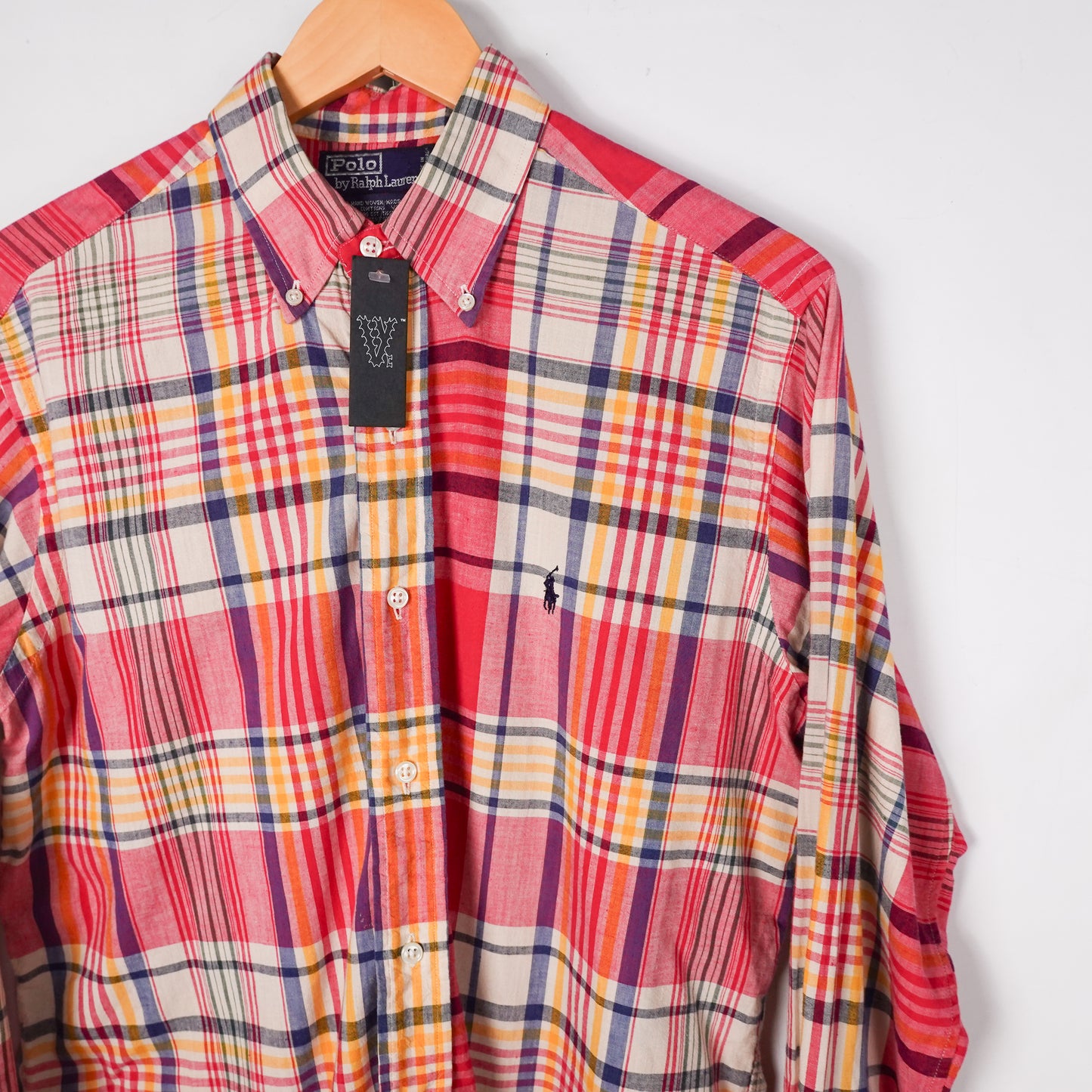 Vintage Polo RL Plaid Button Up - Size L