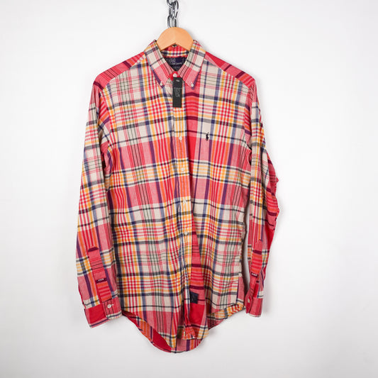 Vintage Polo RL Plaid Button Up - Size L