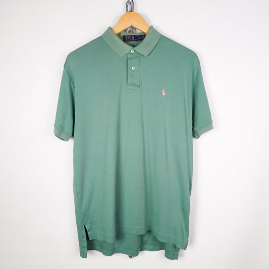 Polo RL Green/Pink Polo Shirt - Size M
