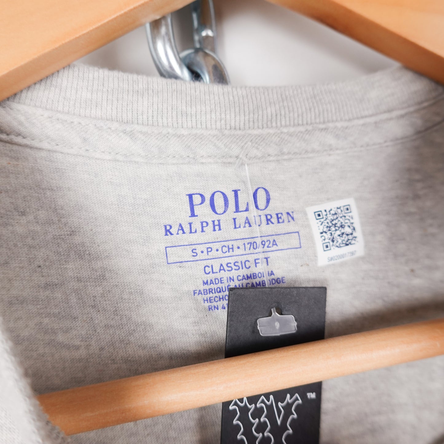 Polo RL Light Grey Tee - Size S