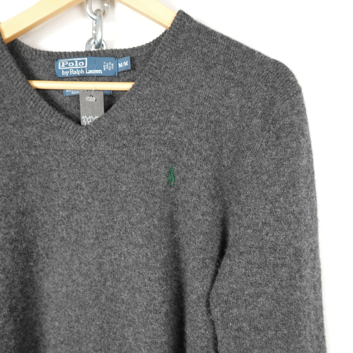 Polo RL Wool V Neck - Size S