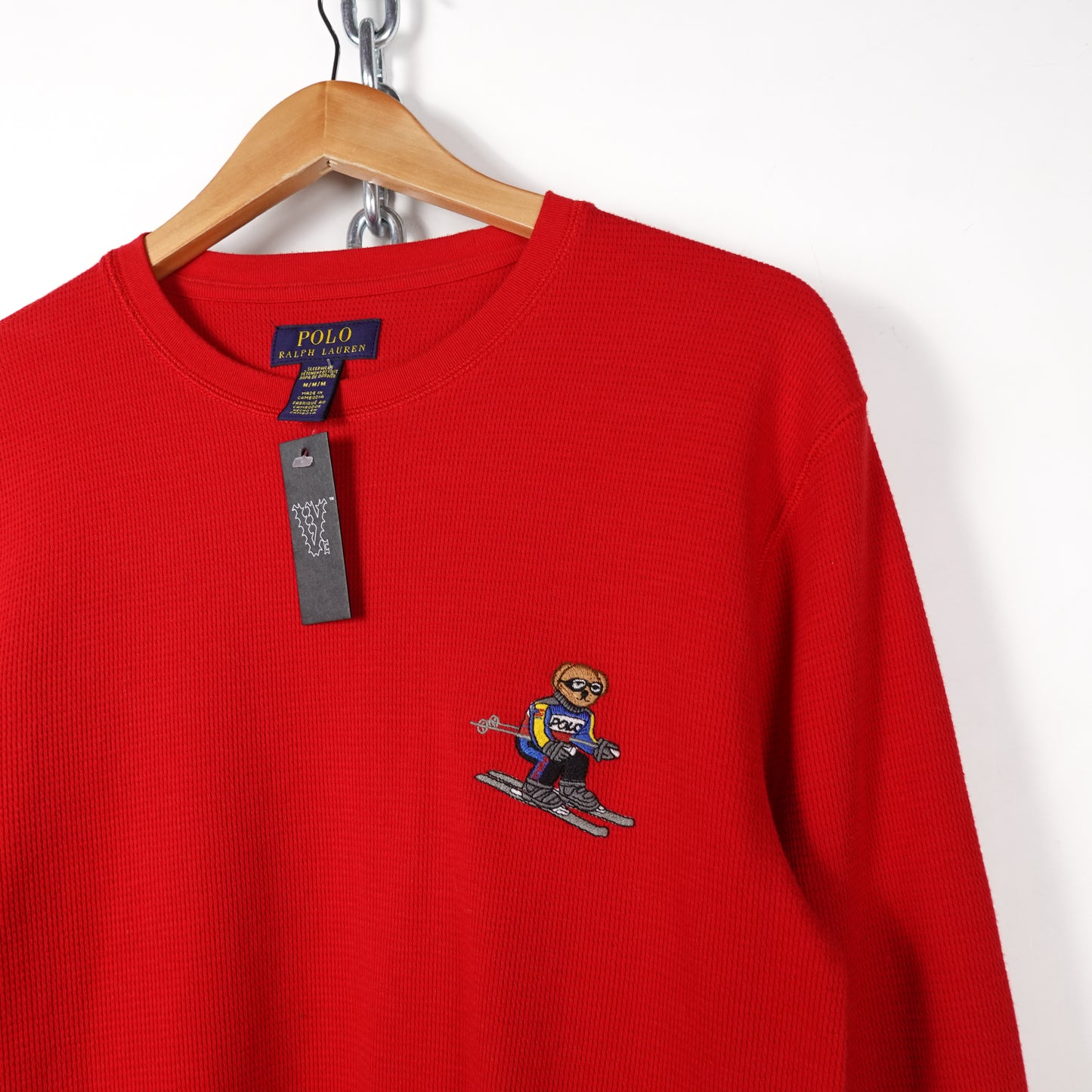 Polo RL Ski Bear Thermal Shirt - Size M