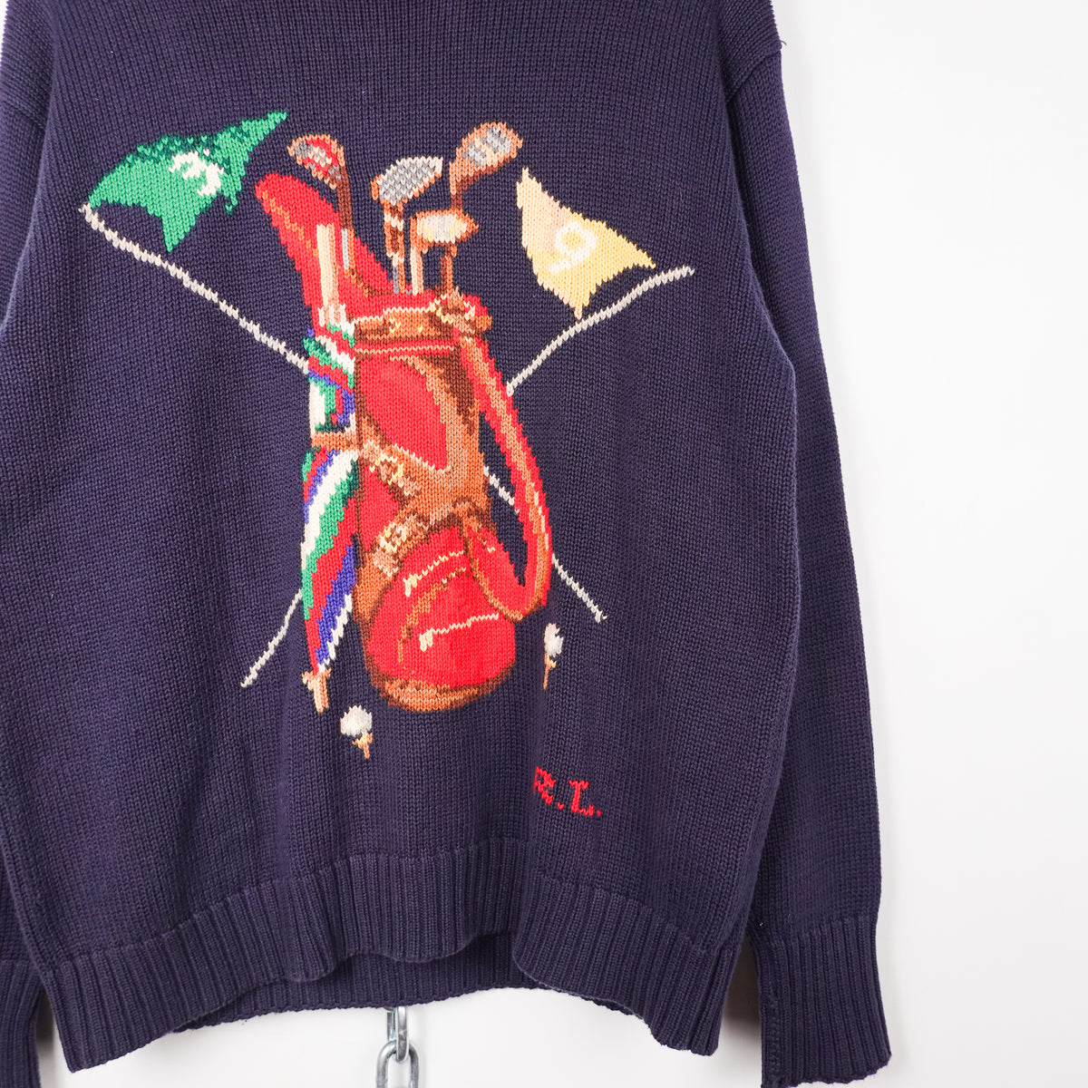 1990s Polo RL Golf Bag Knit - Size M