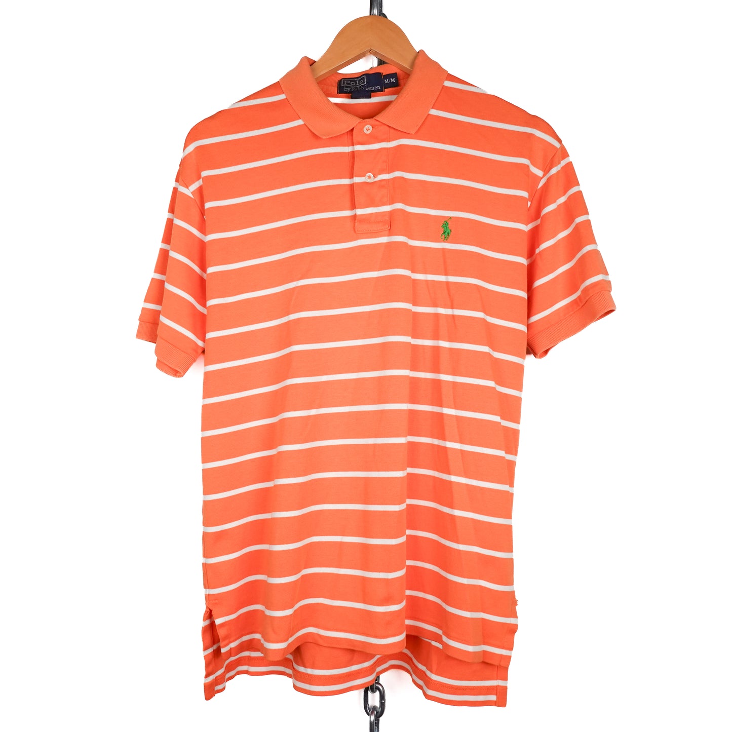 Polo RL Orange Striped Shirt  - Size M
