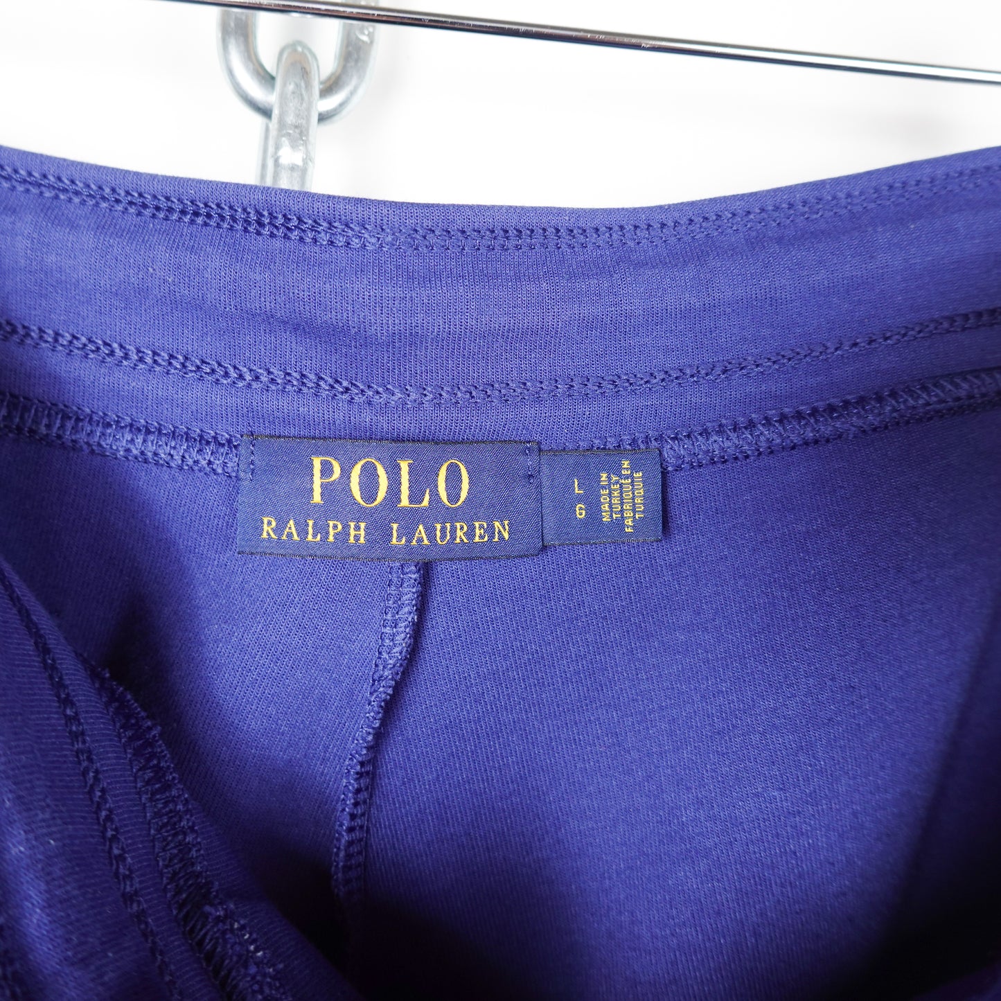 Polo RL Navy Sweatshorts - Size L