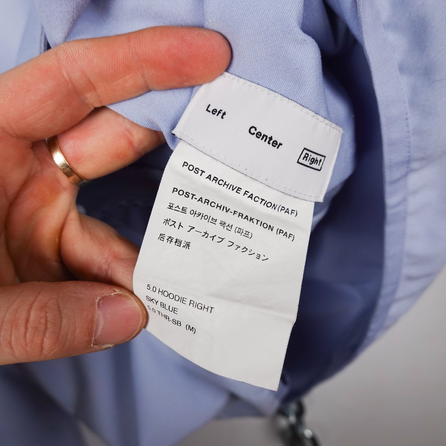 Post Archive Faction (PAF) Zip Up Hoodie - Size L