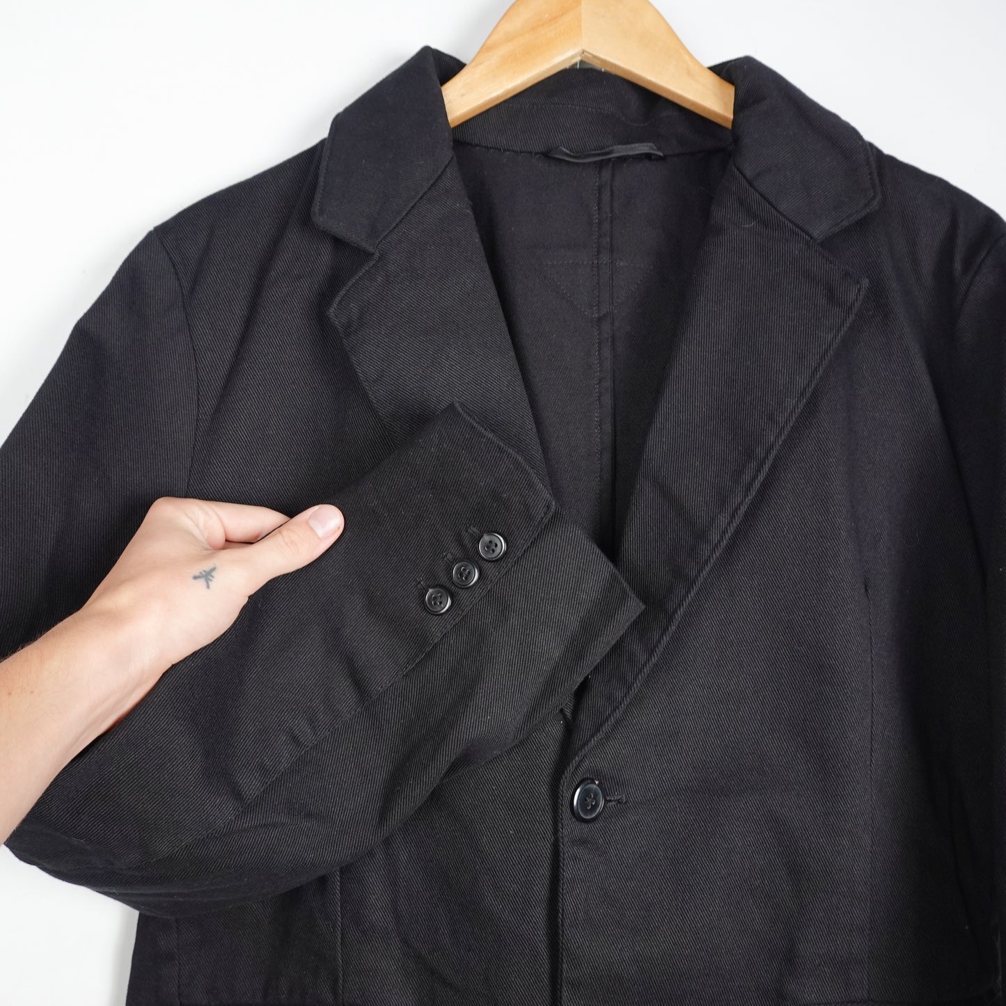 Prada Black Twilled Blazer - Size 50R