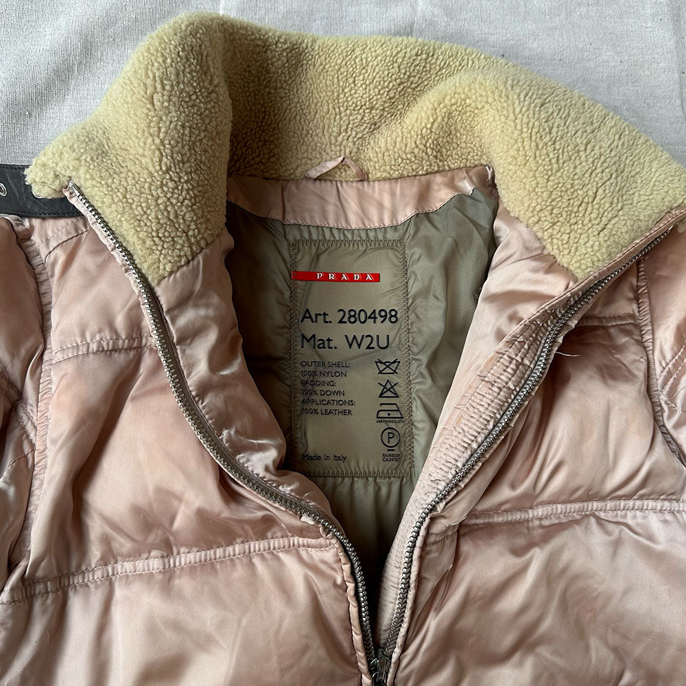 Prada jacket womens on sale fur