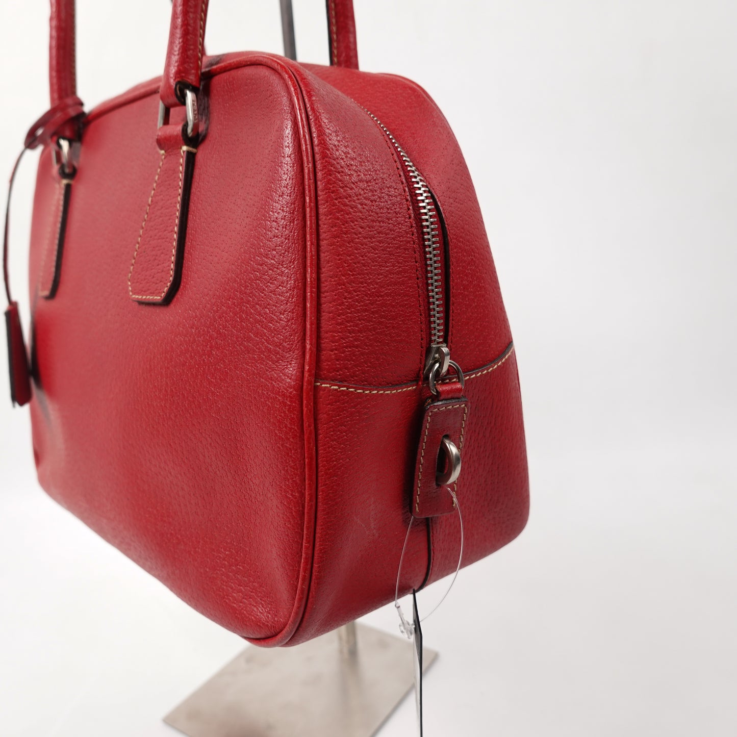 Prada Saffiano Red Leather Bag
