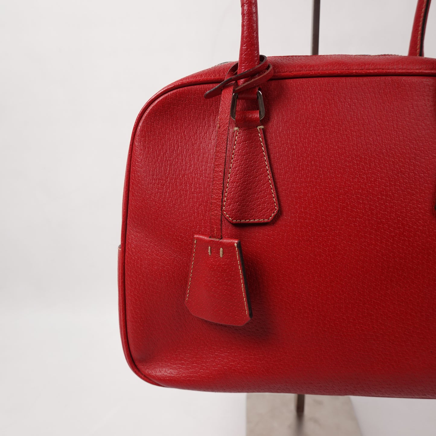 Prada Saffiano Red Leather Bag