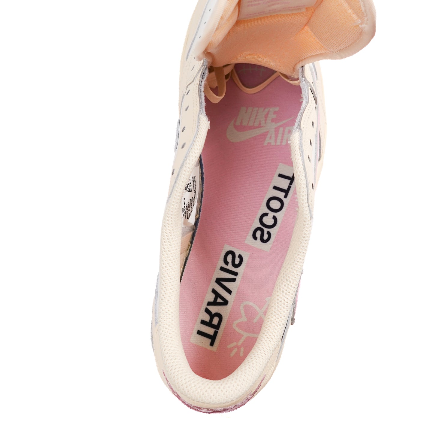 Jordan 1 Low Travis Scott Sail Tropical Pink - Size 12.5