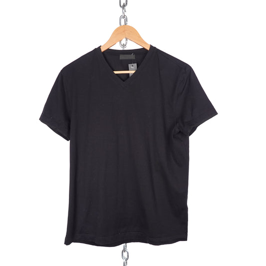 Prada Blank V-Neck Tee - Size M