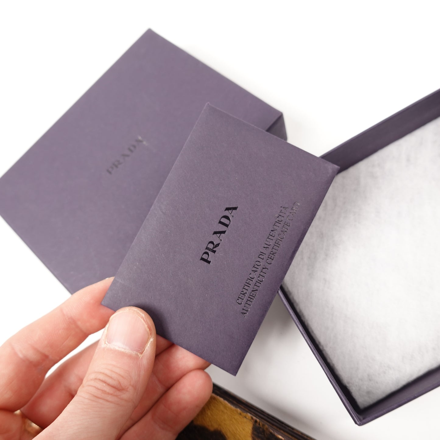 Prada Pony Hair Fold Wallet