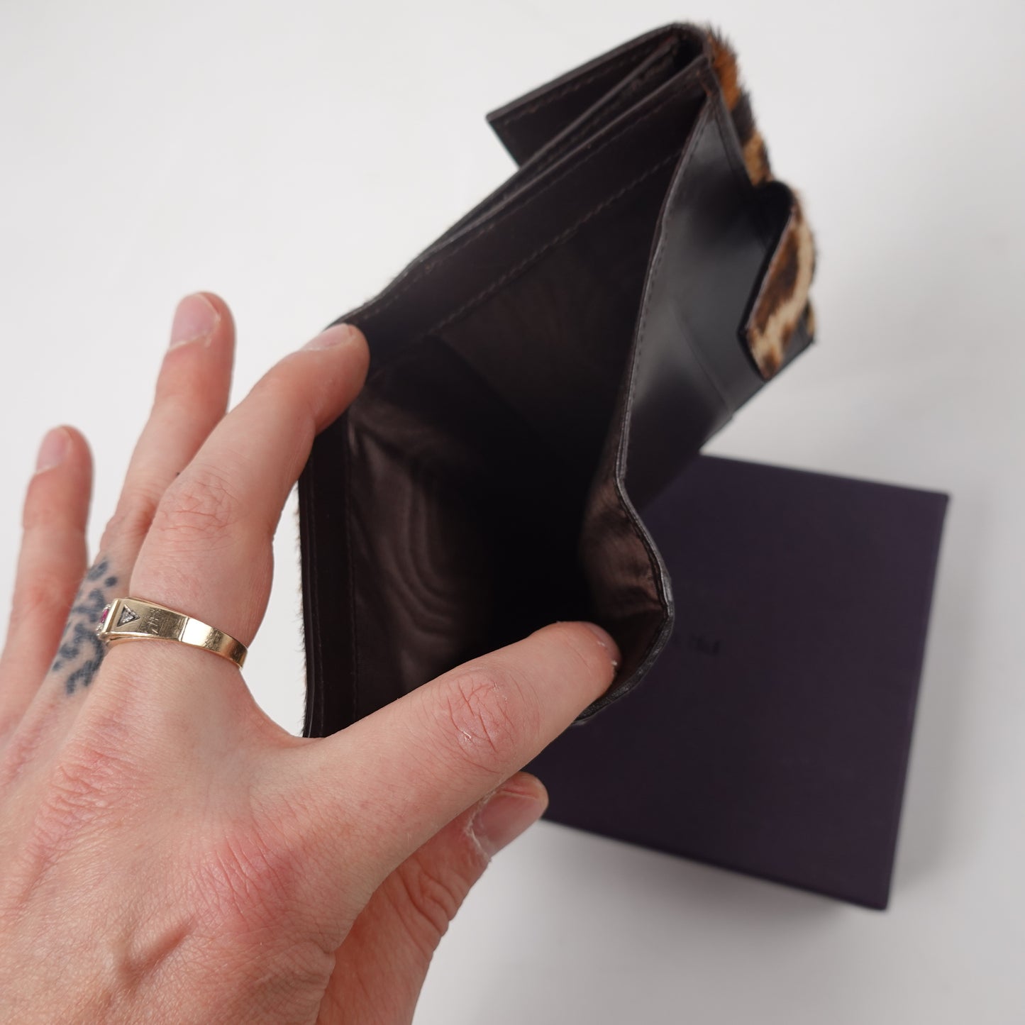 Prada Pony Hair Cheetah Print Wallet