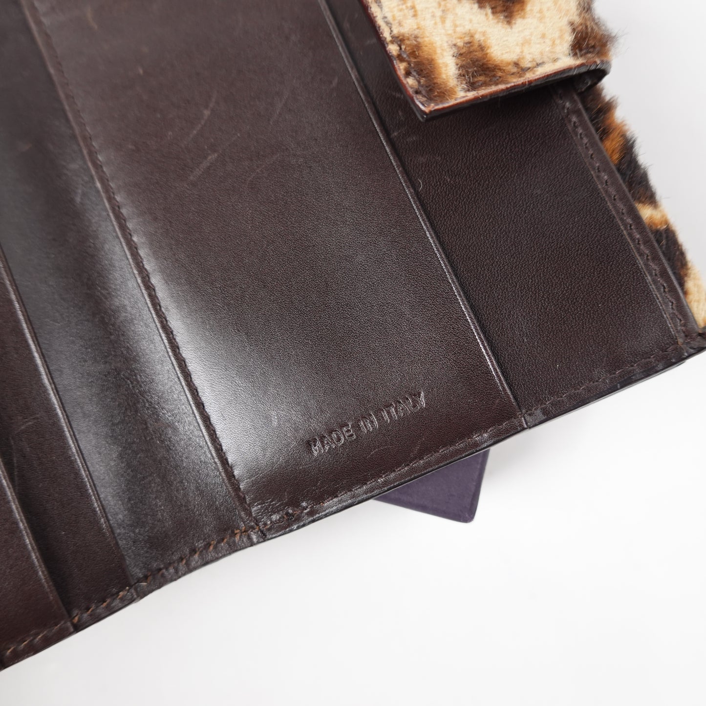 Prada Pony Hair Cheetah Print Wallet