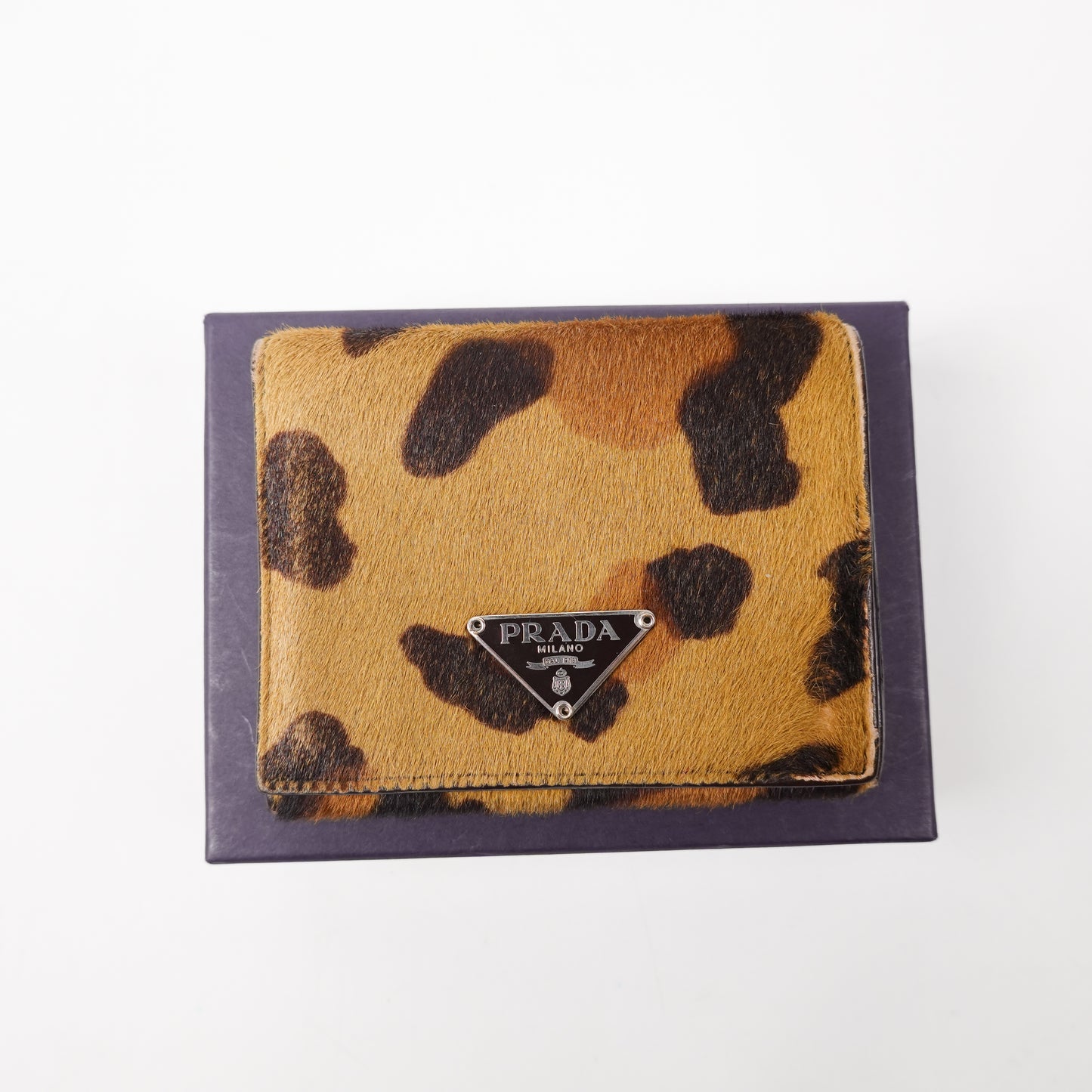 Prada Pony Hair Fold Wallet