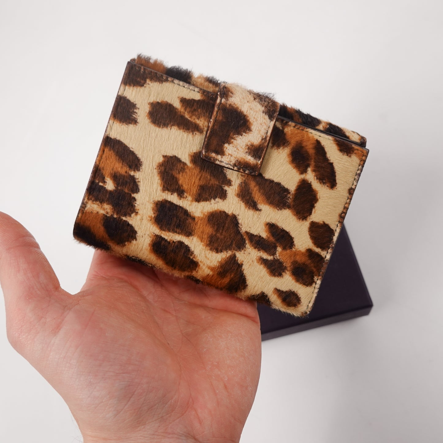 Prada Pony Hair Cheetah Print Wallet
