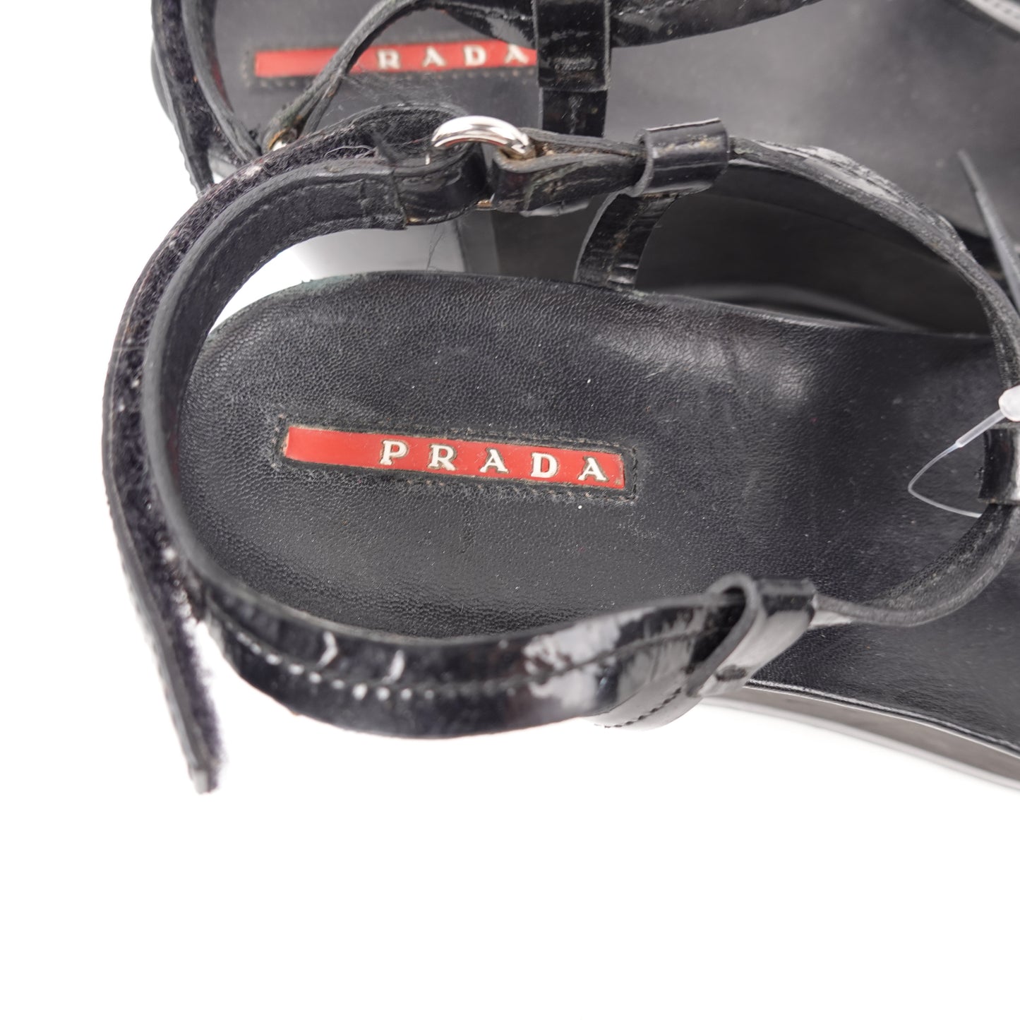 Y2k Prada Wedge Sandals - Womens 7.5