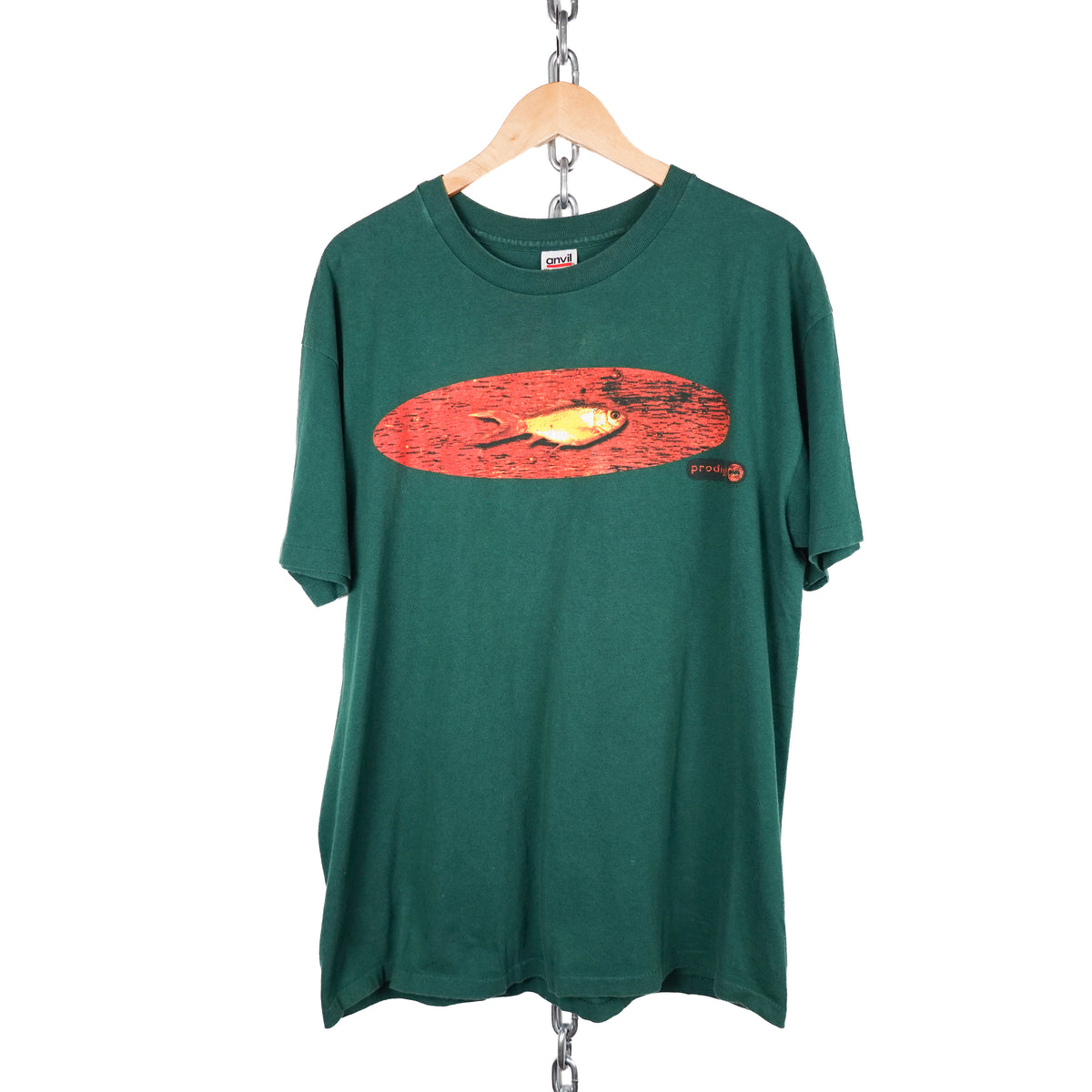 1997 Prodigy Breathing Gold Fish tee - Size XL