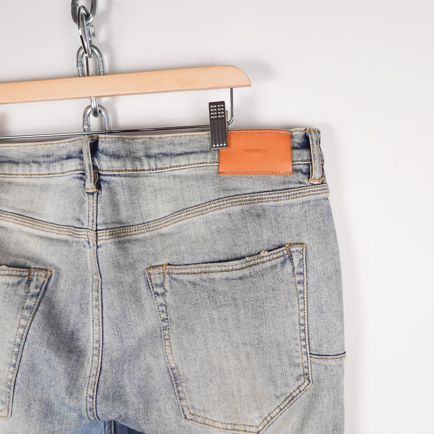 Purple Denim Pants - Size 36