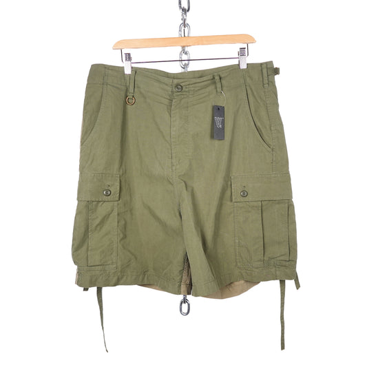 Quotation Marks Patchwork Shorts - Size 36