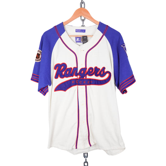 Vintage NY Rangers Starter Baseball Jersey - Size M