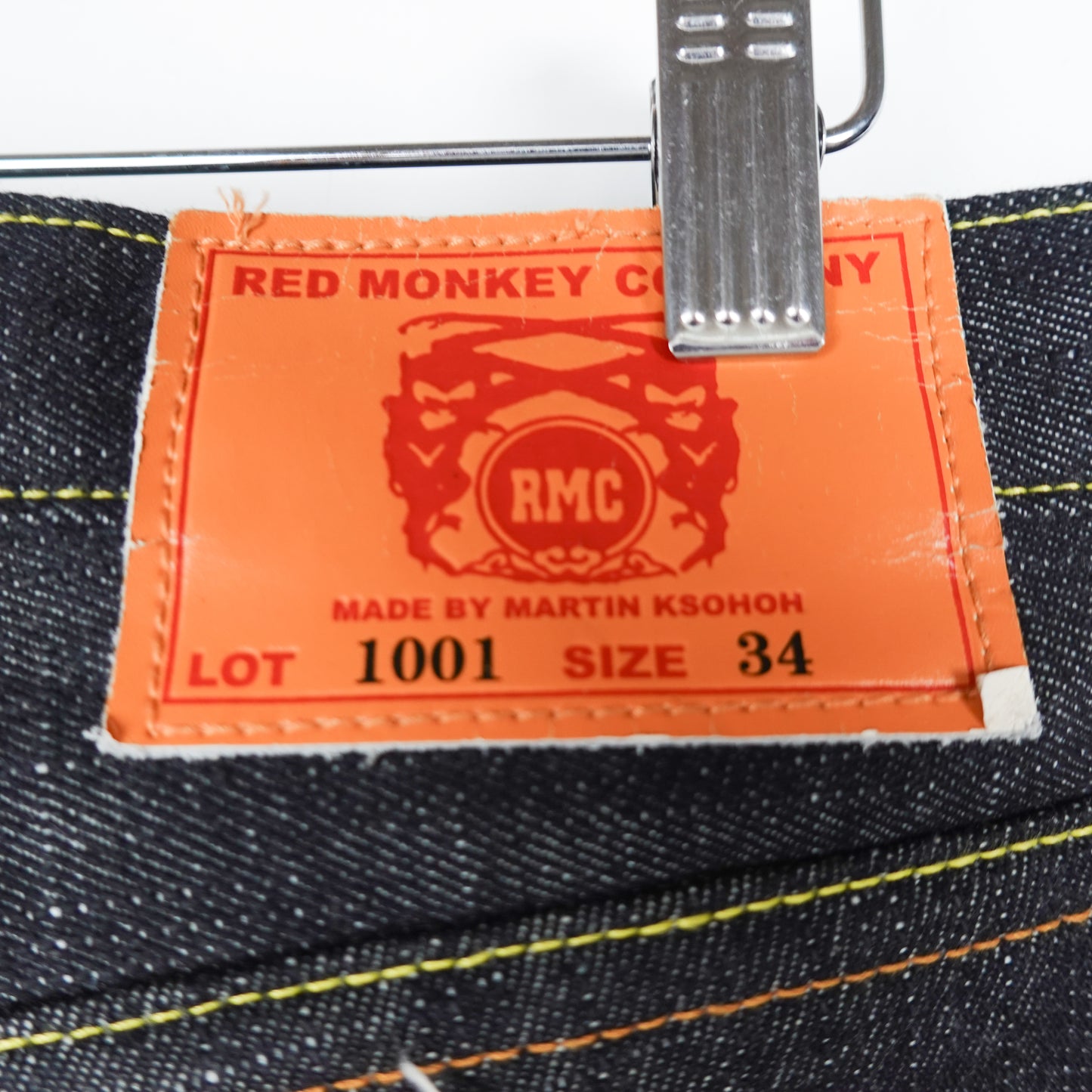 Red Monkey Baggy Denim Shorts - Size 34