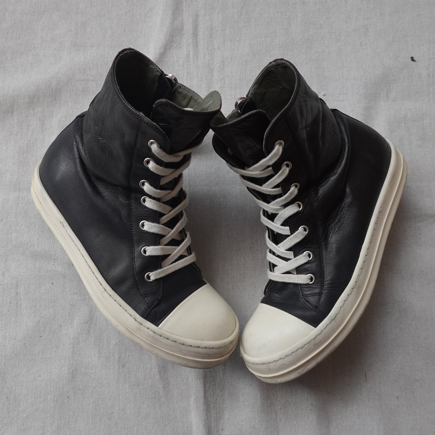 Rick Owens Leather Ramones - Size 39