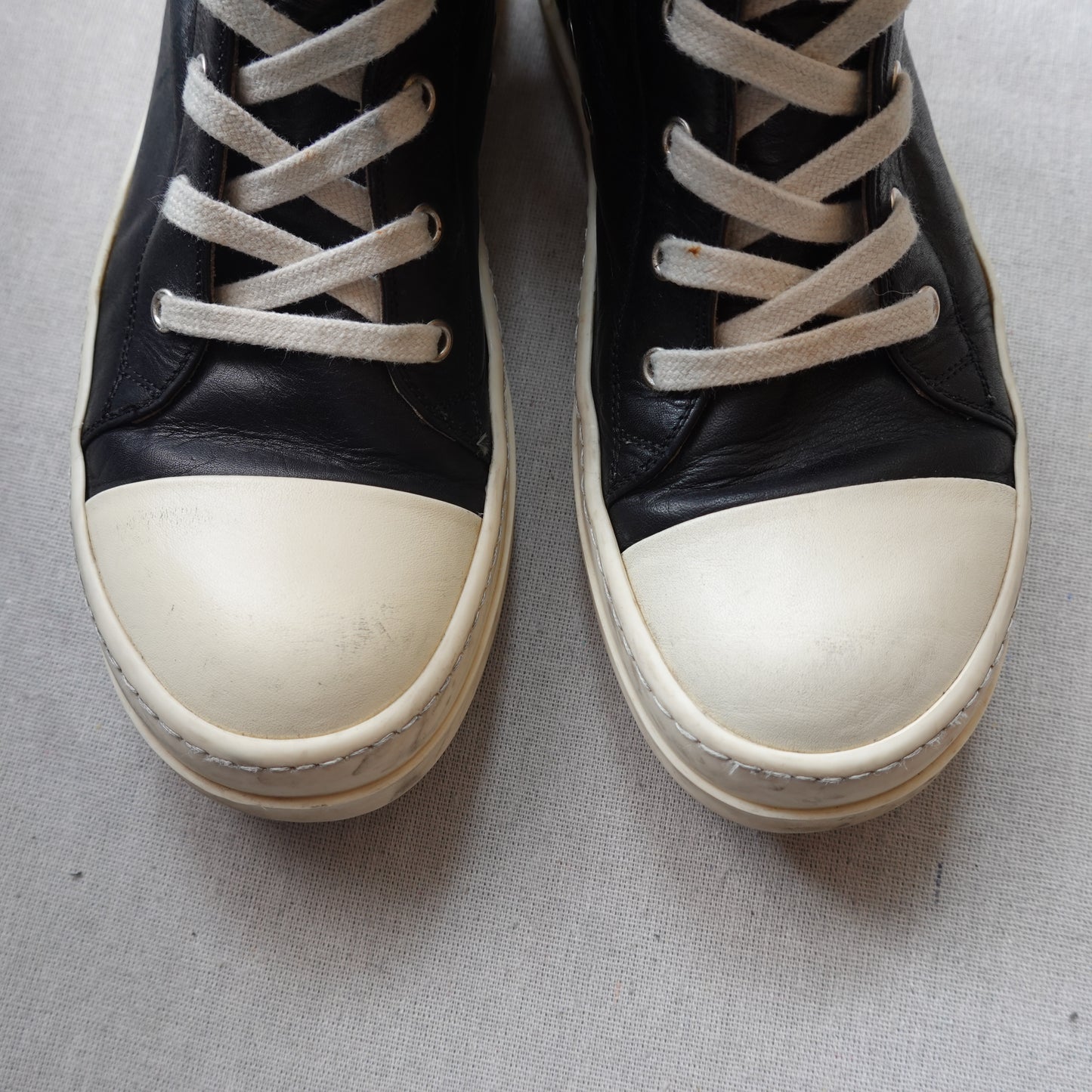 Rick Owens Leather Ramones - Size 39