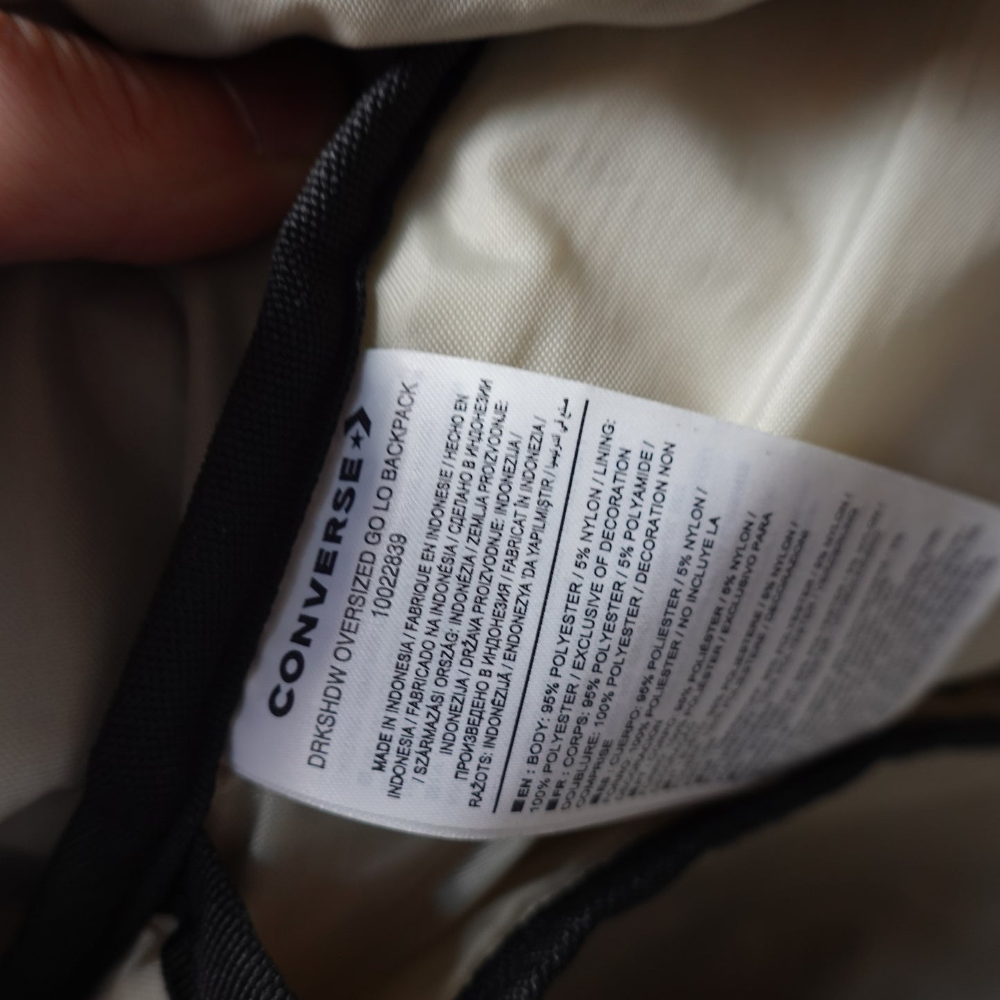 Rick Owens DRKSHDW Converse Oversized Backpack