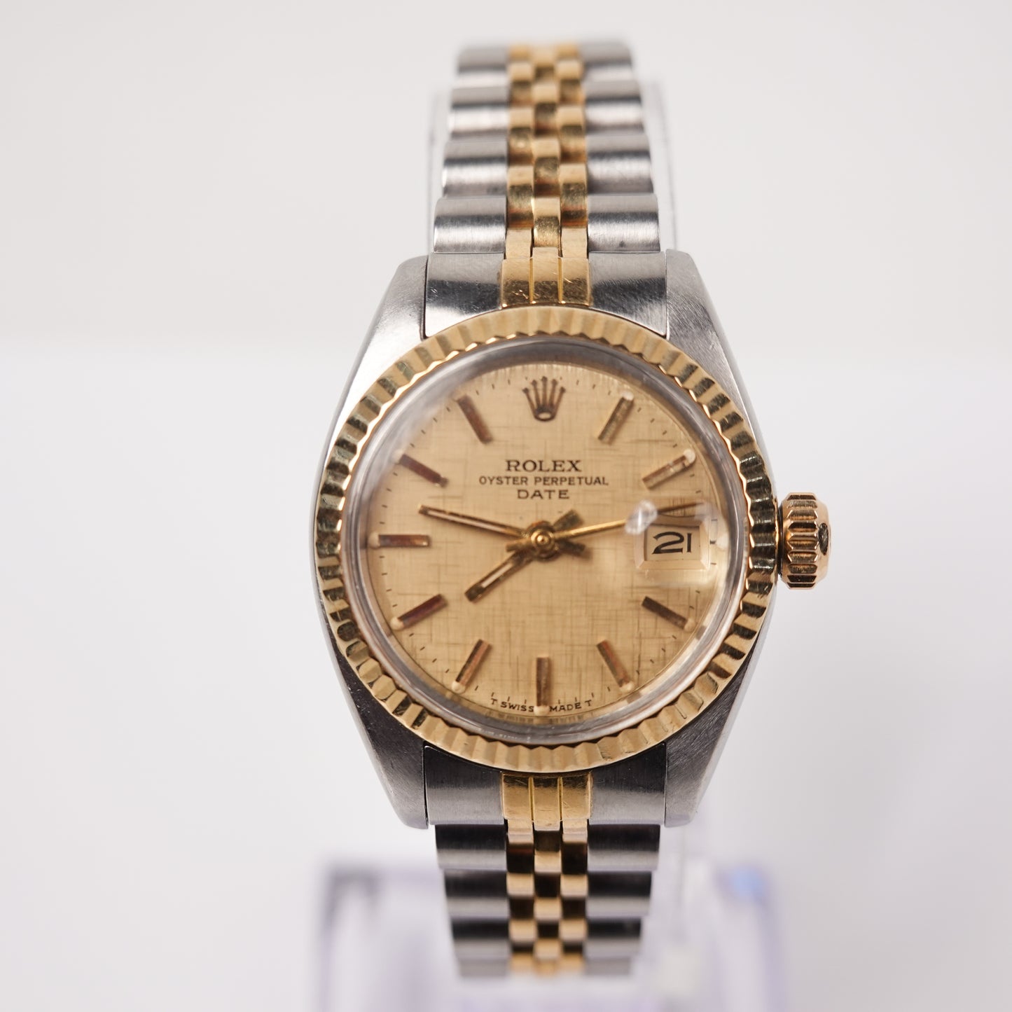 Rolex Ladies Yellow Gold & Steel Oyster Perpetual Date Watch Ref. 6917