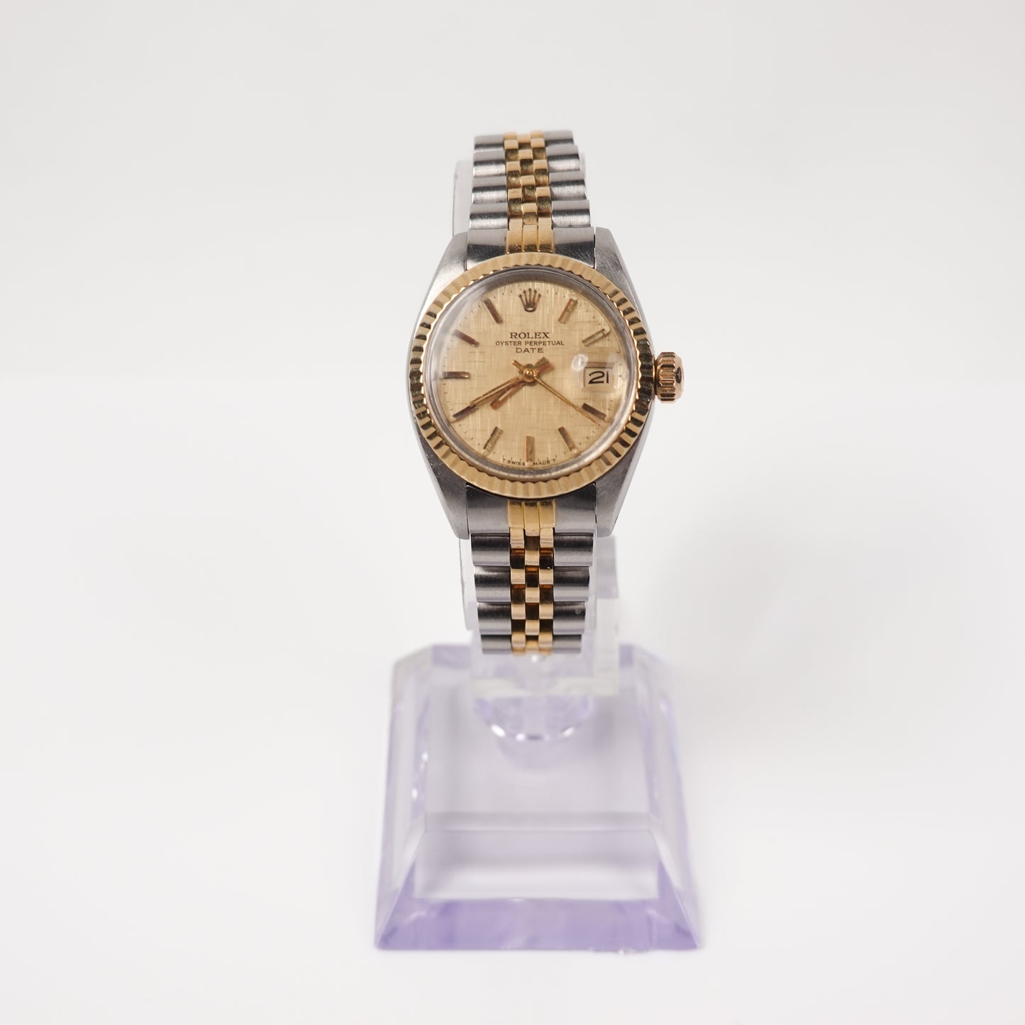 Rolex Ladies Yellow Gold & Steel Oyster Perpetual Date Watch Ref. 6917