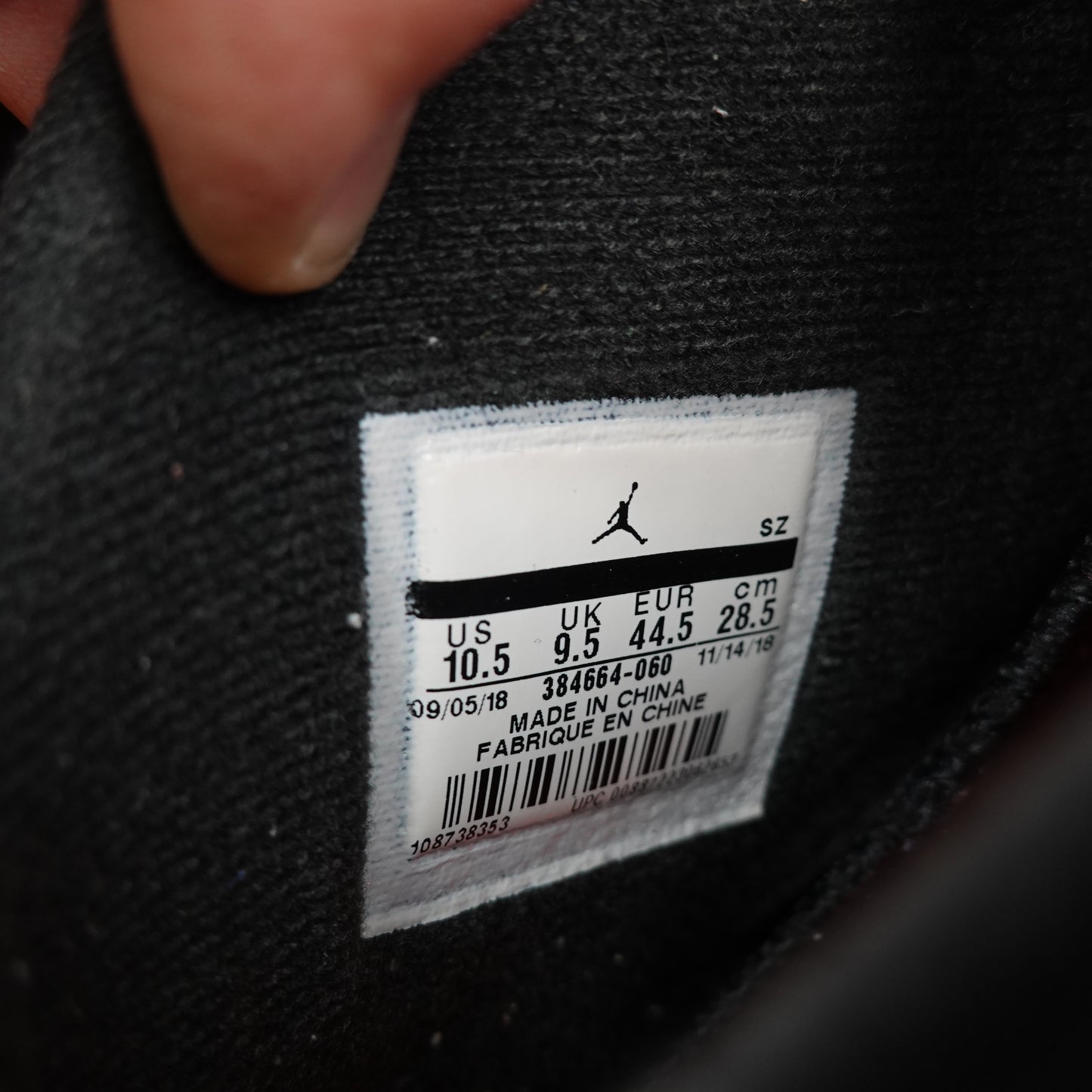 2019 Jordan 6 Retro Infrared - Size 10.5