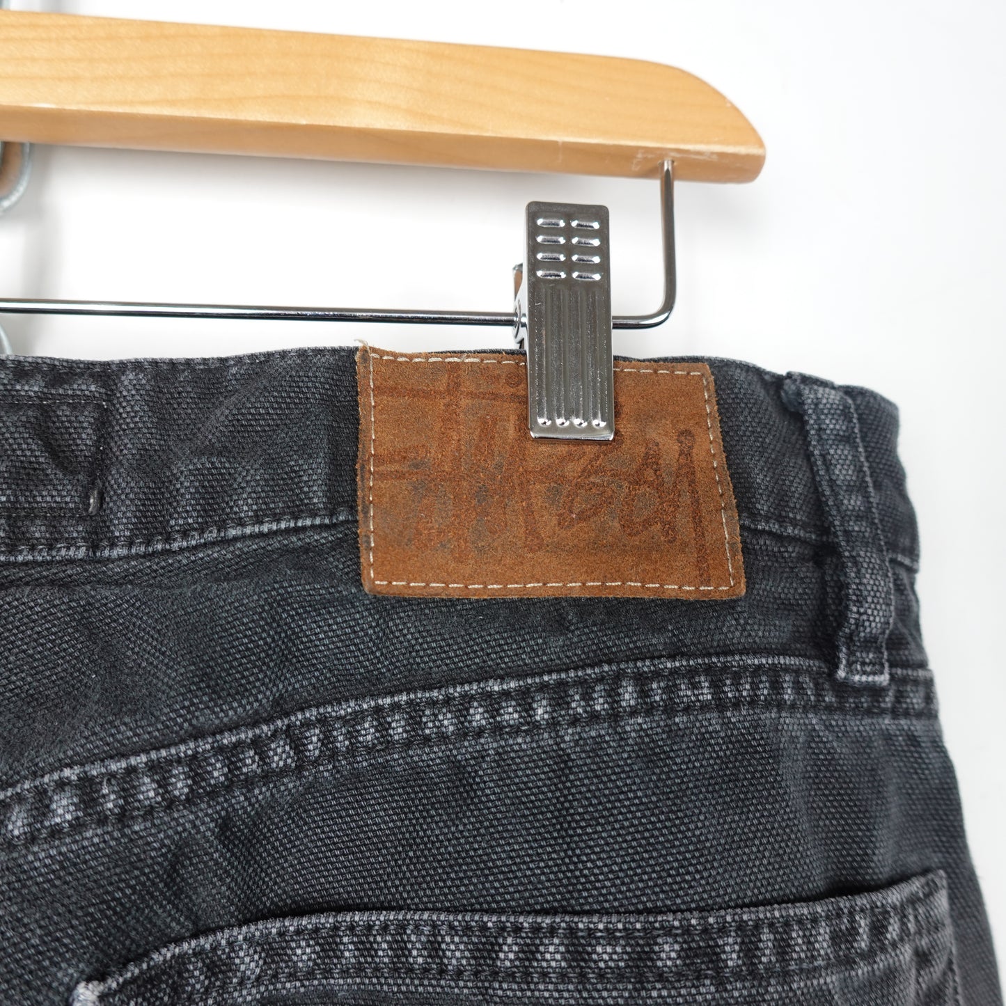 Stussy Classic Faded Black Jeans - Size 32