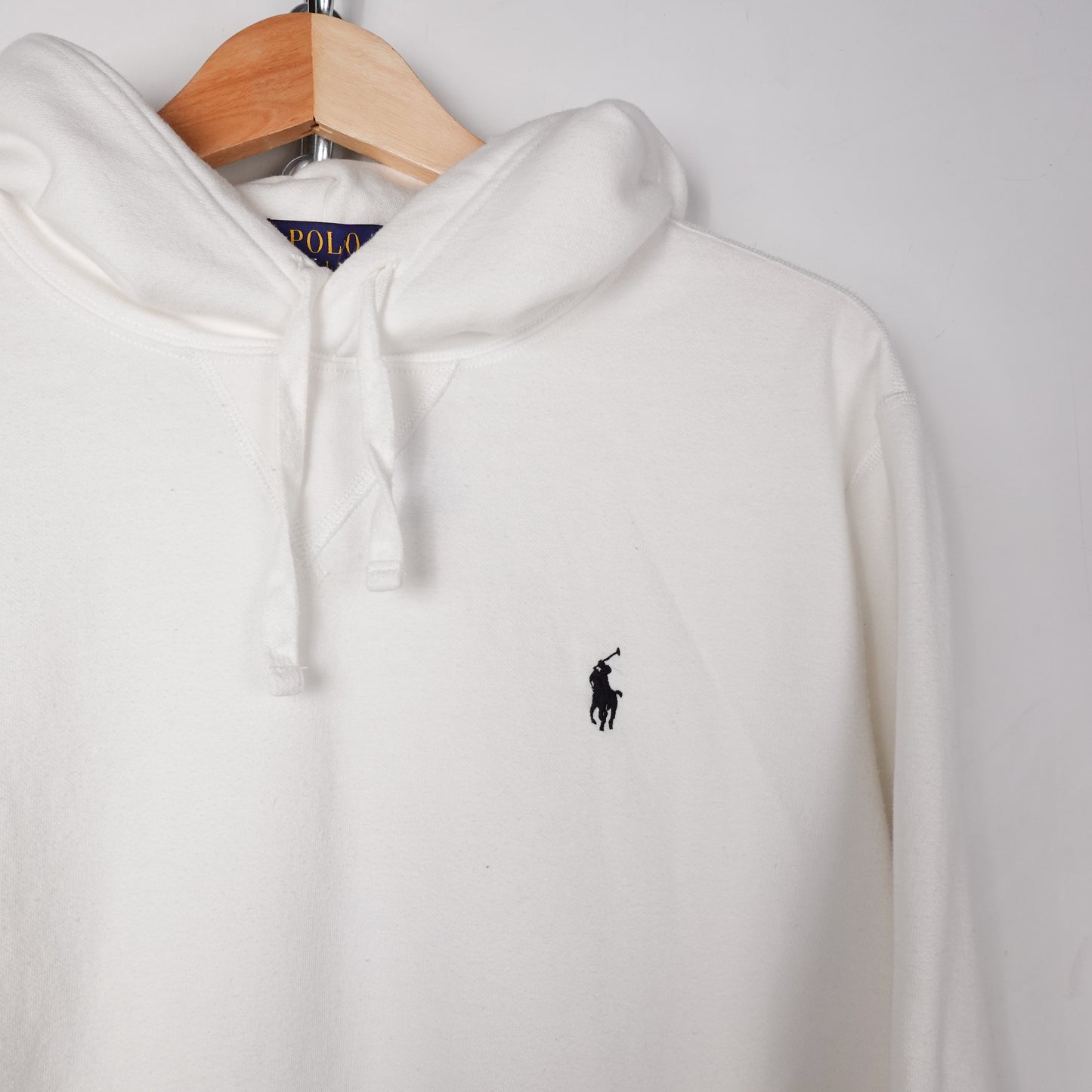Polo RL White Hoodie - Size S