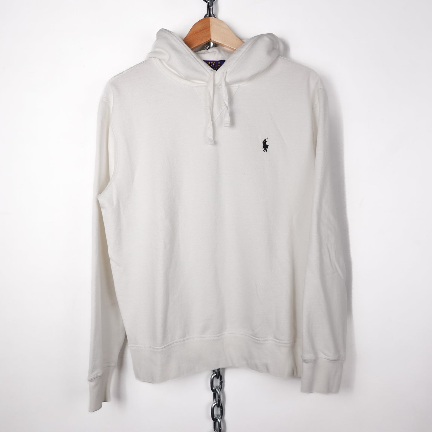 Polo RL White Hoodie - Size S